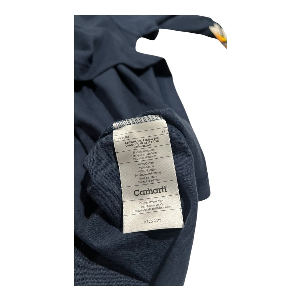 NWT Carhartt K126 Pocket T-Shirt Men's XL Tall Navy UPF 50+ - Picture 3 of 15